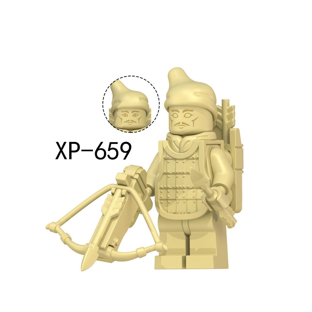 KT1089 Китайские терракотовые воины и лошади, строительный блок, игрушка XP658-665