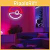 Big Poke Ball Anime Neon Sign Led Light With Dimmable Multicolor Illumination For Teen Room Decor