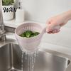 Water Drainage Sink Basket Kitchen Drain Basket, Corner Food Scrap Collector, Waste Durable Easy-Clean Utility for Fruits Vegetables Trap