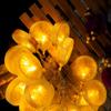 1,5 м 10 светодиодных гирлянд для сада, рождественский светильник, украшение для праздничной вечеринки(оранжевый)