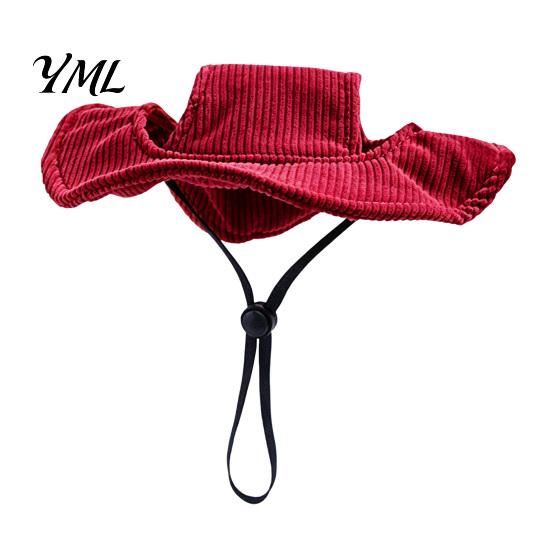 Breathable Corduroy Headwear Dog Baseball Cap, Cat Summer Beach Visor Hat with Ear Outdoor Camping Pet Holes, Adjustable Puppy Sunbonnet Headdress for