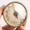 ABS Outdoor Temperature Meter Precise Measurement For Outdoor Activities Barometer Humidity Meter Gold+Hygrometer