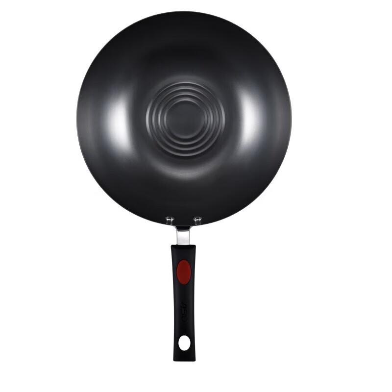 ASD Rust-Resistant Fine Iron Wok with Standing Lid