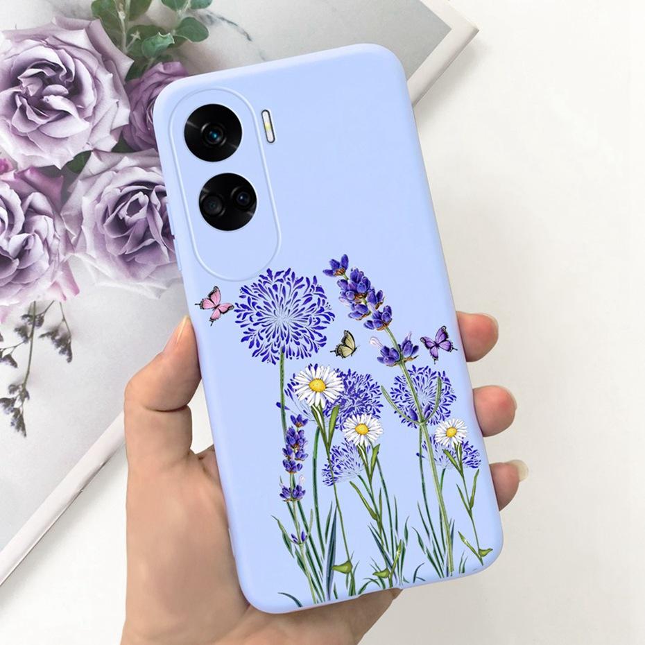 Candy Color Silicon Case For Honor 90 Lite 2023 Cute Soft Rubber Phone Bumper For Honor 90lite CRT-NX1 5G Back Cover