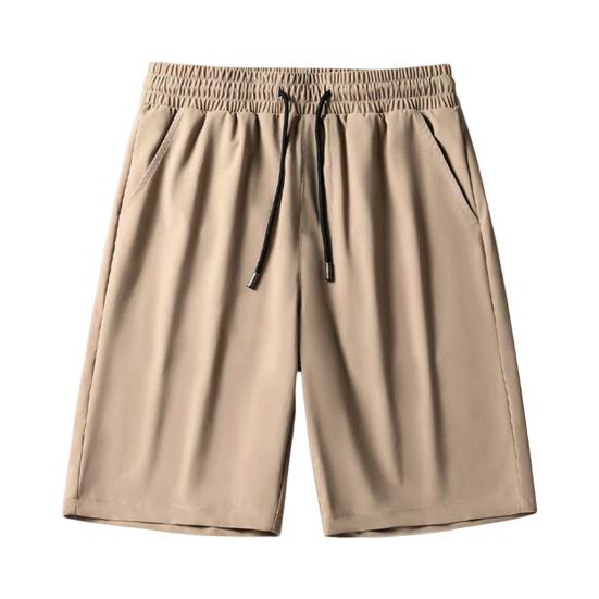 Мужские повседневные шорты, однотонные, обычного кроя, с усиленными карманами, для бега, работы, спорта на открытом воздухе
