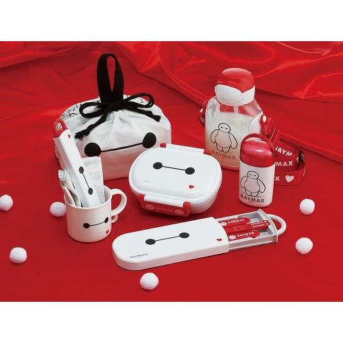 Skater Children's Lunch Box Trio Set Chopsticks Spoon Fork Kids Cutlery Antibacterial Treatment Easy To Open Sliding Type Made In Japan Disney Baymax