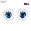 20mm 22mm 24mm Animal Accessories Real Like Baby Toy Realistic Dolls Eyes Half Round Hollow Eyeballs