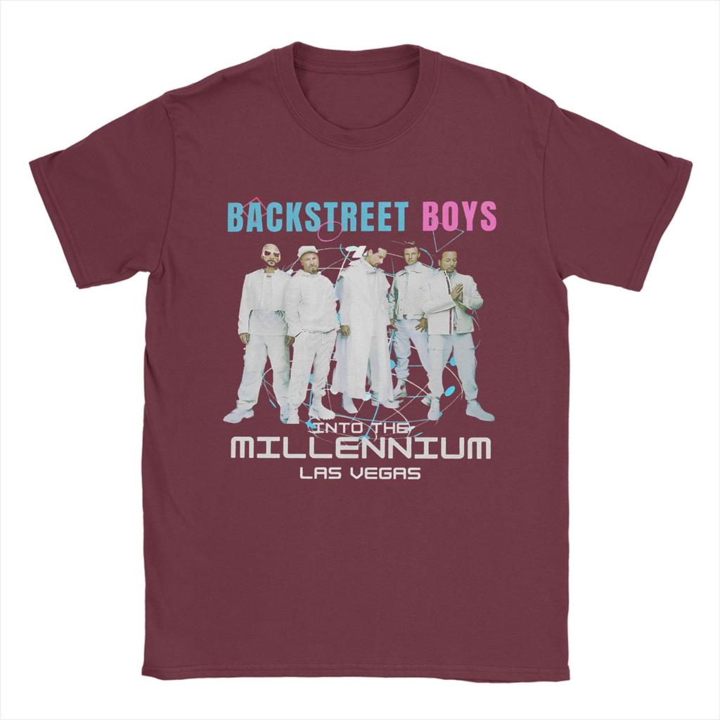 Backstreet Boys Millenniums Tour T-Shirt for Men Band Music Cotton Tees Round Neck Short Sleeve T Shirts Plus Size merchandise