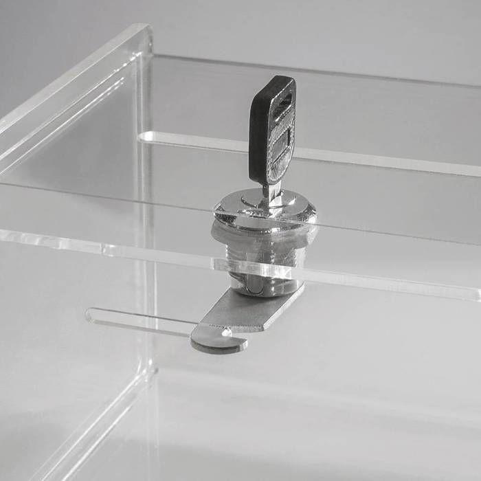 Sigel Urne avec fente, serrure VA151 transparent (l x H x P) 150 x 150 x 212 mm 1 pc(s) | BOITE DE RANGEMENT - BAC DE RANGEMENT