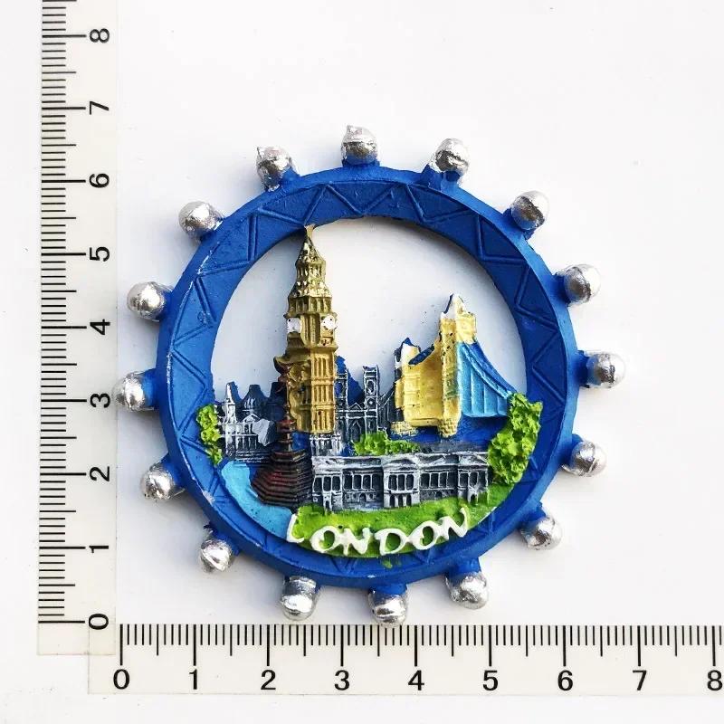 Британский Лондон Биг Бен Туризм Мемориал Англия Шотландия автобус Наклейки на холодильник Манчестер Виндзор Магнит на холодильник Коллекция Подарки