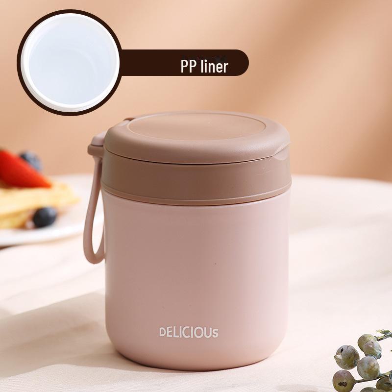 Японская суповая чашка из нержавеющей стали 304 с ручкой — переносная чашка для завтрака, молока и овсянки для студентов и взрослых