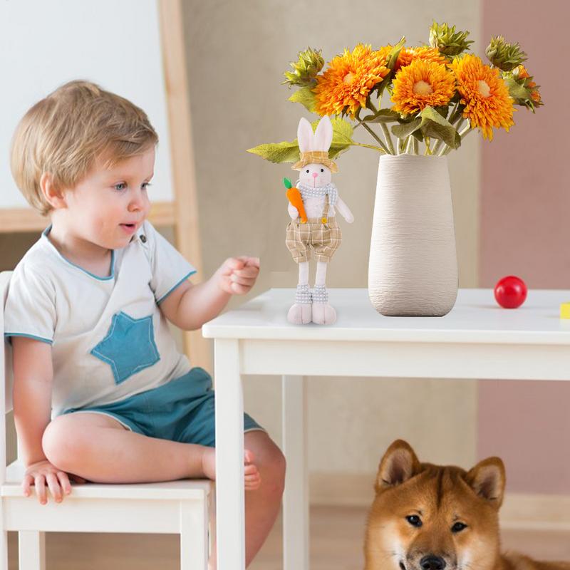 2025 Пасхальные стоячие украшения в виде кроликов Телескопические куклы Фигурка Весенние украшения Милые куклы-кролики LittleElf Детские подарки