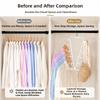 2Pcs Rotatable Metal V Shaped Hanger Wall Mounted Wardrobe Clothes Organizer  Scarf Hanging