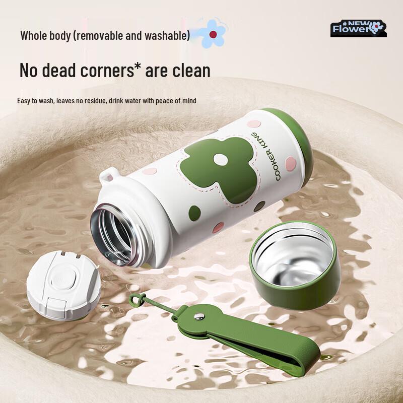 Retro Green Polka Dot 540ML Insulated Mug