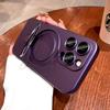 Роскошный матовый чехол из ТПУ для iPhone 16 15 14 13 12 Pro Max 15Pro 14Pro Для Magsafe Mag Safe Магнитная зарядка С подставкой Держатель Чехол