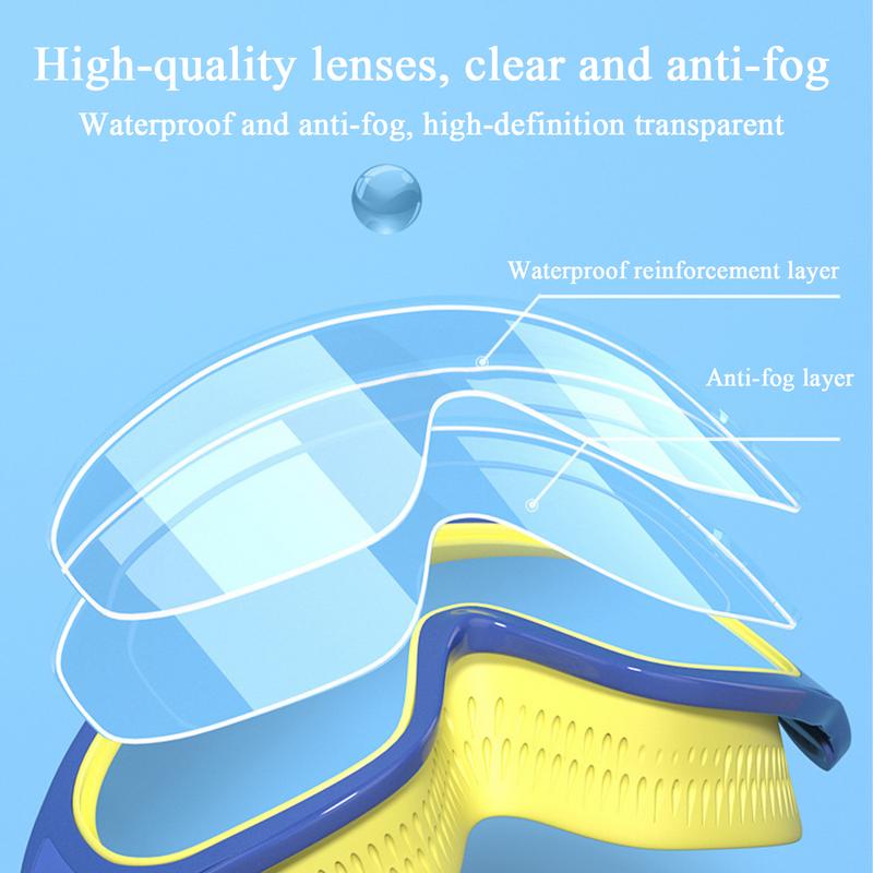 Очки для плавания с широким обзором, не протекающие, удобные очки для дайвинга, очки для плавания, аксессуары для плавания для юниоров, юношей