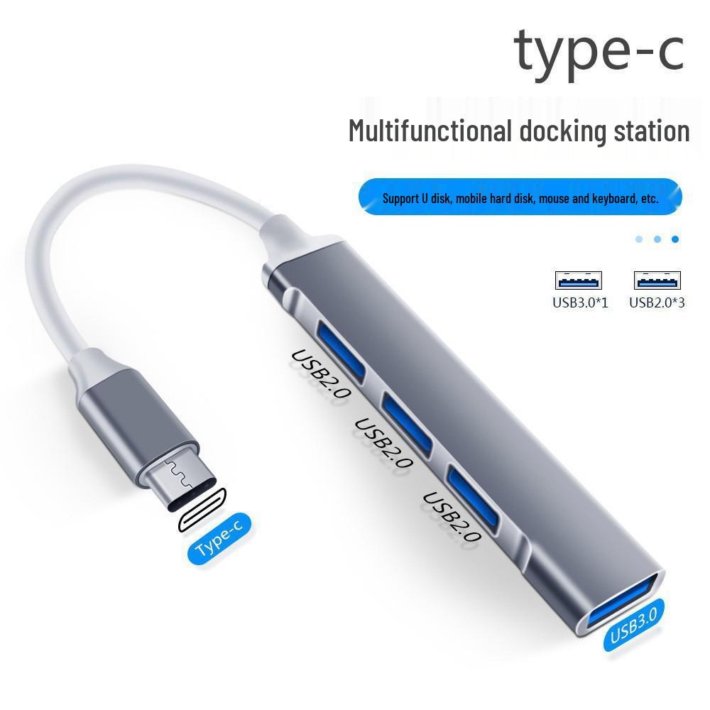 Многофункциональный USB-C хаб: HDMI/VGA адаптер с расширением USB 3.0