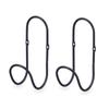 Черные металлические крючки, партия 2 шт. (6 единиц)