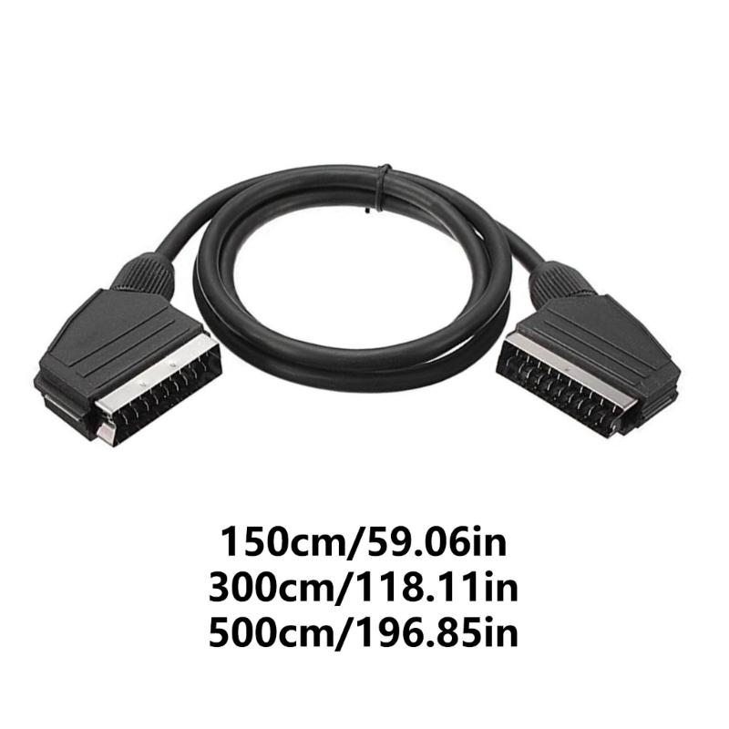 SCART Штекер на SCART Штекер 21-контактный Кабель для передачи данных Кабель Scart Шнур Scart Для видеоконвертеров Аксессуары для игровых консолей