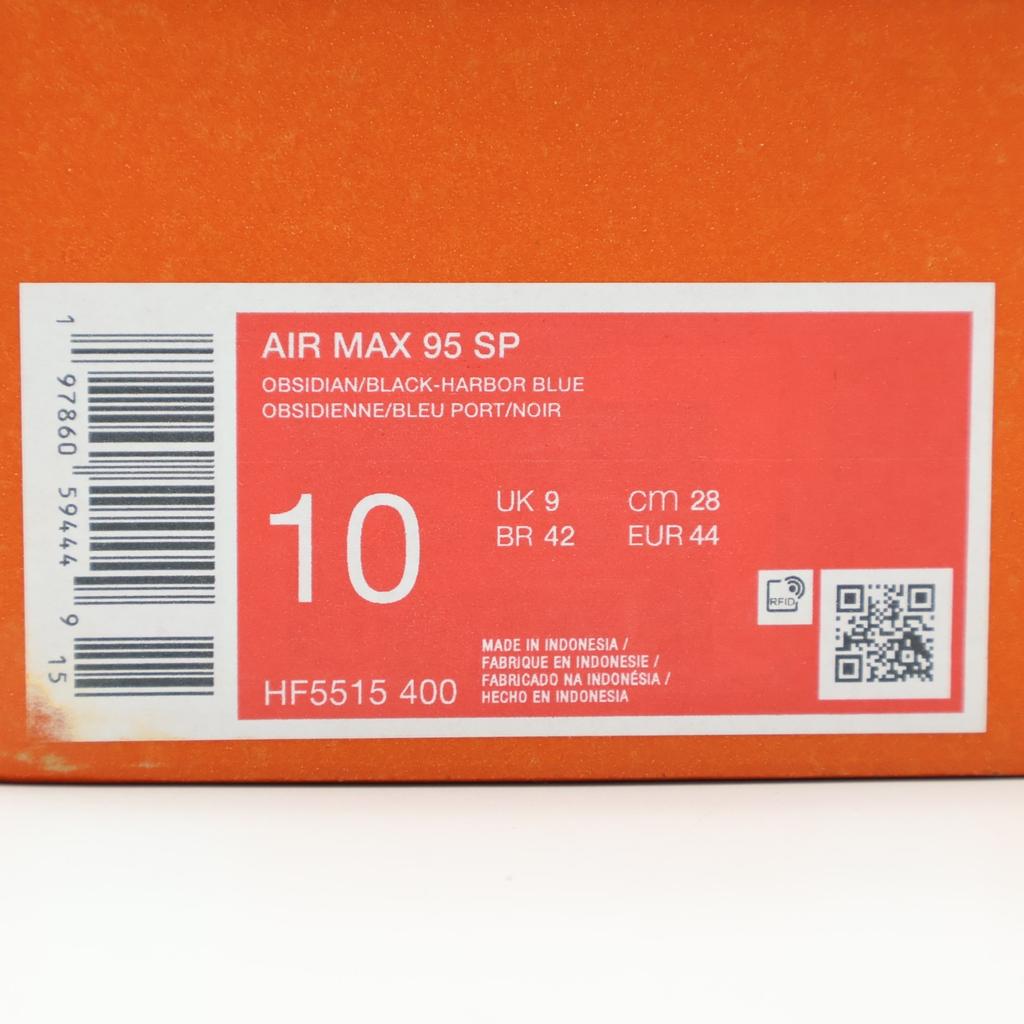 HF5515-400 Stash Nike Air Max 95 Черный и Сине-серый (2024) (Мужской)