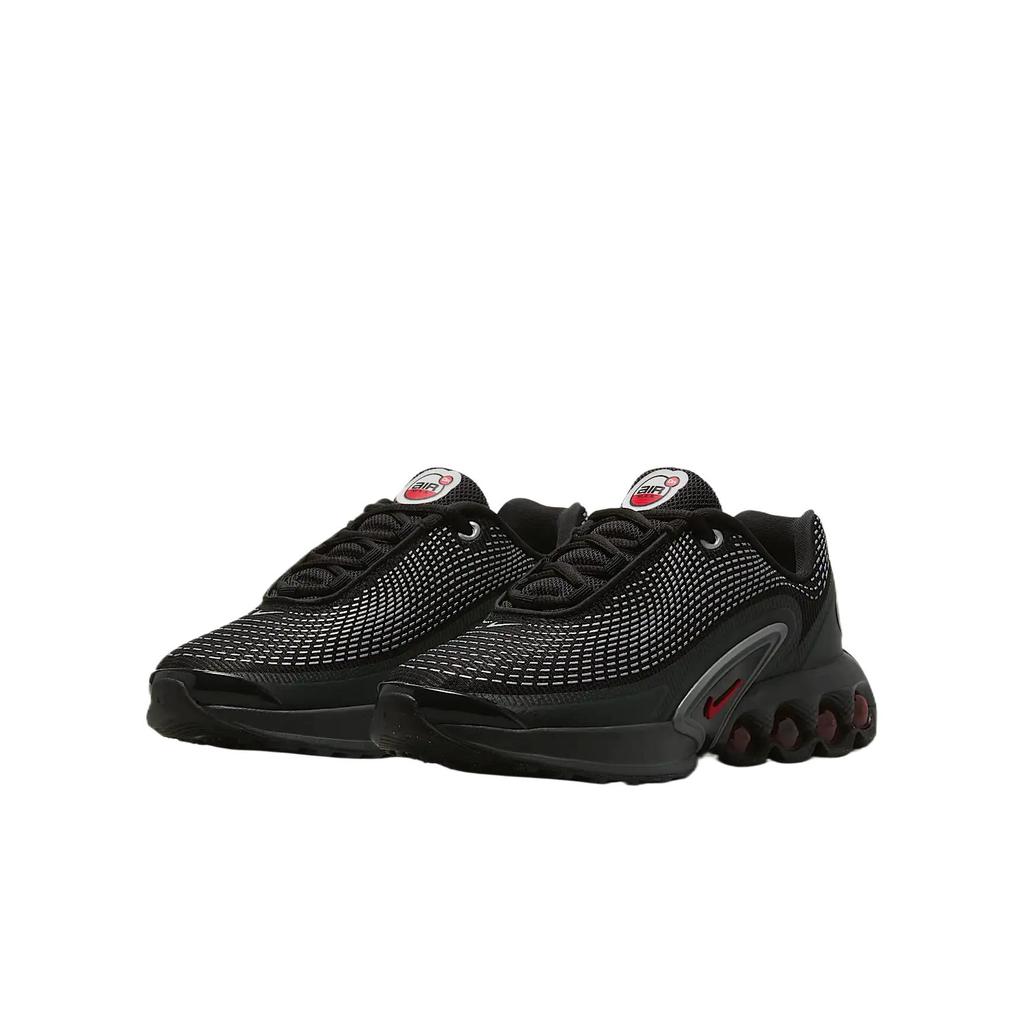 Nike Air Max Dn Mesh Low top Kids' Outdoor Shoes Black Metallic Silver University Red Kids' FB8987-009