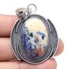 Pendant Sodalite Gemstone Valentine'Day Gift Silver Jewelry 2"