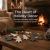 12pcs Wooden Christmas Tree Garland Wooden Tree Xmas Tree Ornament Hanging Banner  Camping Outdoor