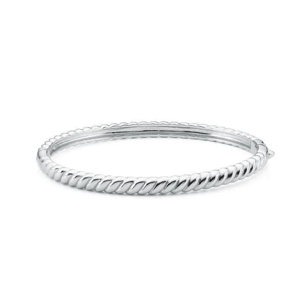 Silver 925 Essential Wave Bangle