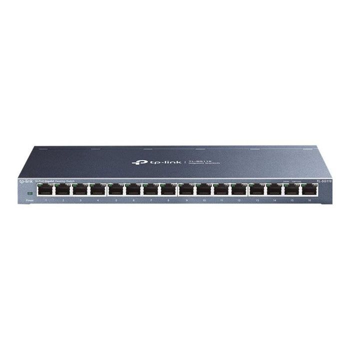 Ethernet-коммутатор - TP-LINK - TL-SG116 - 16 портов - Gigabit - Настольный