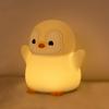 Милый ночник в виде пингвина для детской спальни, перезаряжаемый силиконовый ночник в виде животного, сенсорное управление, ночник для ребенка, подарок