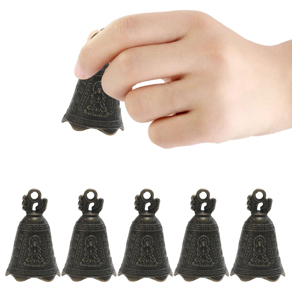 5 шт. Маленький звенящий колокольчик ретро-скульптура колокольчика молитва Гуаньинь колокольчик фэн-шуй антикварный колокольчик для украшения своими руками