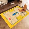 1pc Golden State Warriors logo Print Area Rug - Soft, Washable Non-Slip Indoor Mat, Living Room, Home Office Decorative Rug,Office Decorative