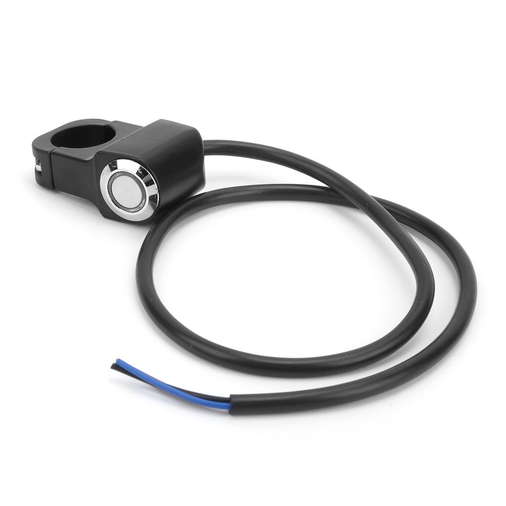78in 22mm LED Indicator Light Motorcycle Switch Handlebar ONOFF Universal for ATV UTVBlue Light