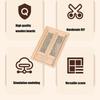 Miniature Unfinished Wooden Double Hinged Door For DIY Dollhouses Accessories 1/12 Scale Model Building Safe For Kids
