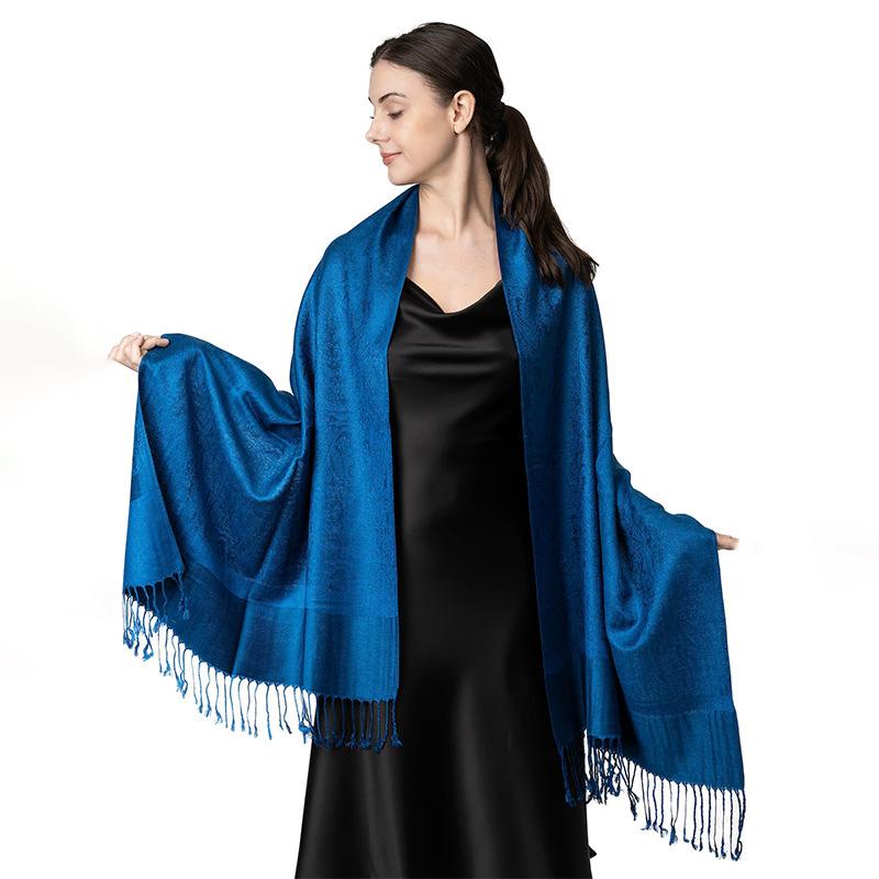 Luxury Brand Light Luxury Shawl Women'S Wrap Scarf Design Jacquard High-End Imitation Cashmere