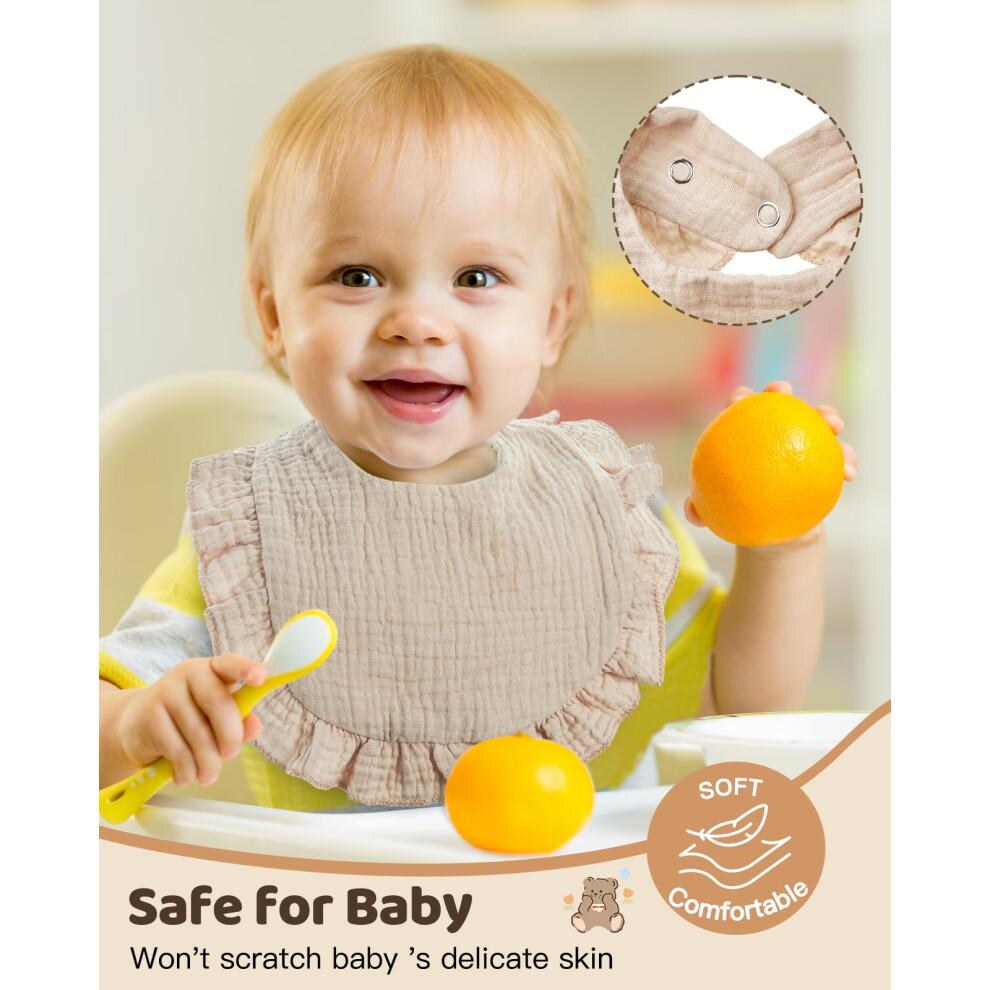 Lictin Baby Bandana Dribble Bibs Drool Bibs, 8pc Infant Teething Soft and Absorbent with Adjustable Snaps, Bib Set for Unisex Newborn Toddlers Aged 0