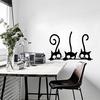 DIY Three Black Cat Wall Stickers PVC Decal Removable Home Room Decor Mural