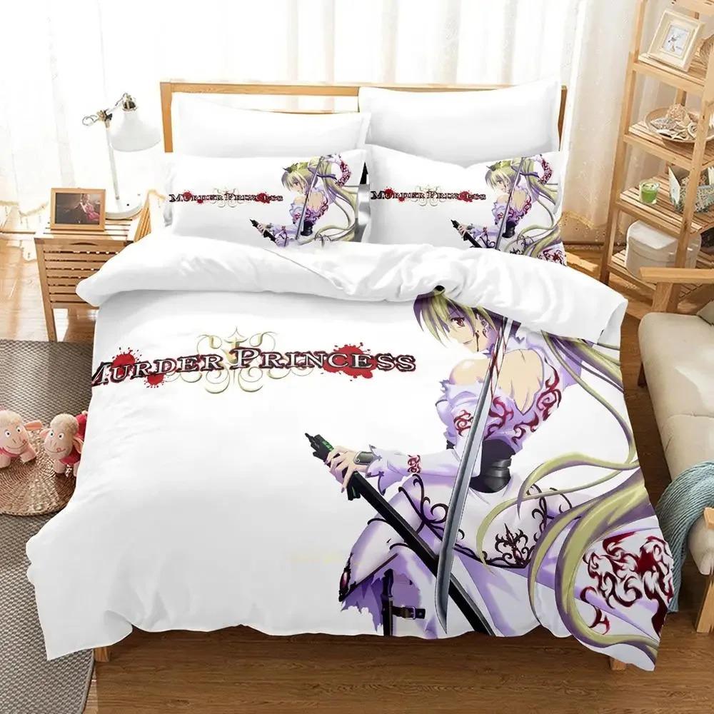 Anime Murder Princess Comfortable Duvet Quilt Cover Pillowcase Bedding Set Children Bedroom Decoration Home Textile
