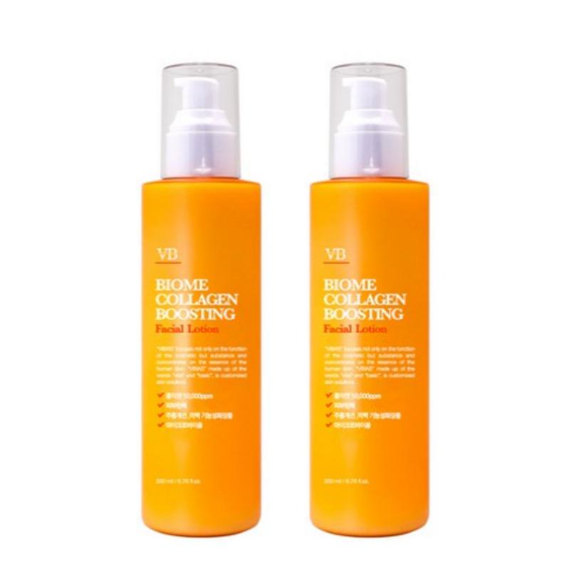 VIBAS Biome Collagen Boosting Facial Lotion 200ml 2ea Korea Beauty