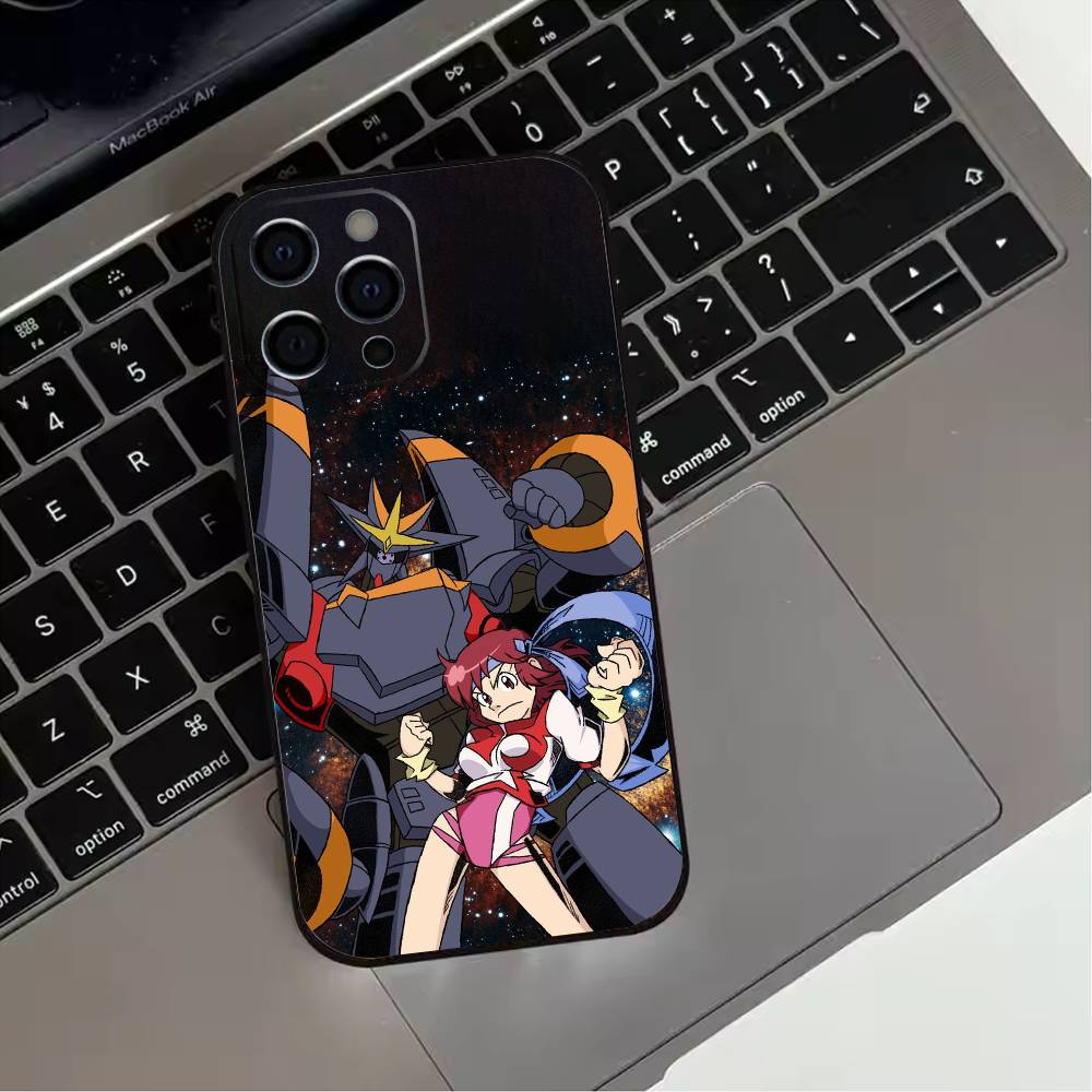 Diebuster Gunbuster Phone Case For iPhone 17,16,15,14,13,12,11 Plus,Pro Max,XS,Soft Silicone Black Cover