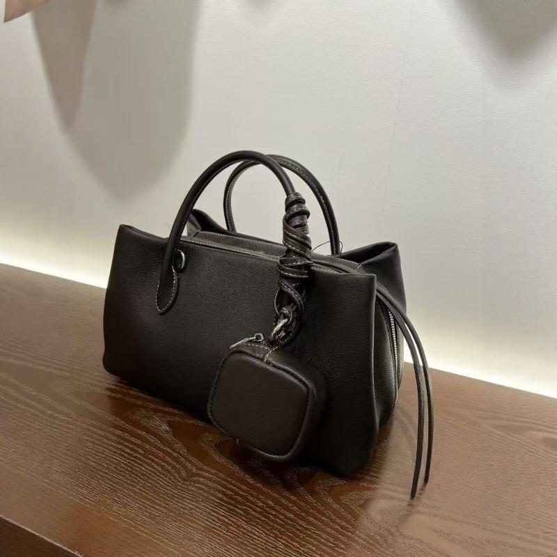 Новая ретро маленькая квадратная сумка женская сумка-багет сумка-тоут из коровьей кожи большая вместимость сумка-мессенджер модная текстурная кожаная сумка