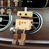 Деревянная фигурка трясущегося человечка, многофункциональный забавный деревянный настольный декор с прищепками, креативная статуэтка ручной работы, украшения для автомобиля