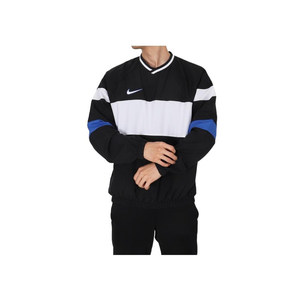 Nike Dri-Fit Academy Color Block V-образный вырез Повседневная мужская толстовка с длинным рукавом Черная FN2384-010