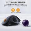 ProtoArc Trackball Mouse Compatible with Both Connect 3 Devices At the Same Wireless Large DPI Button Compatible with In Bluetooth/2.4GHz, Time,