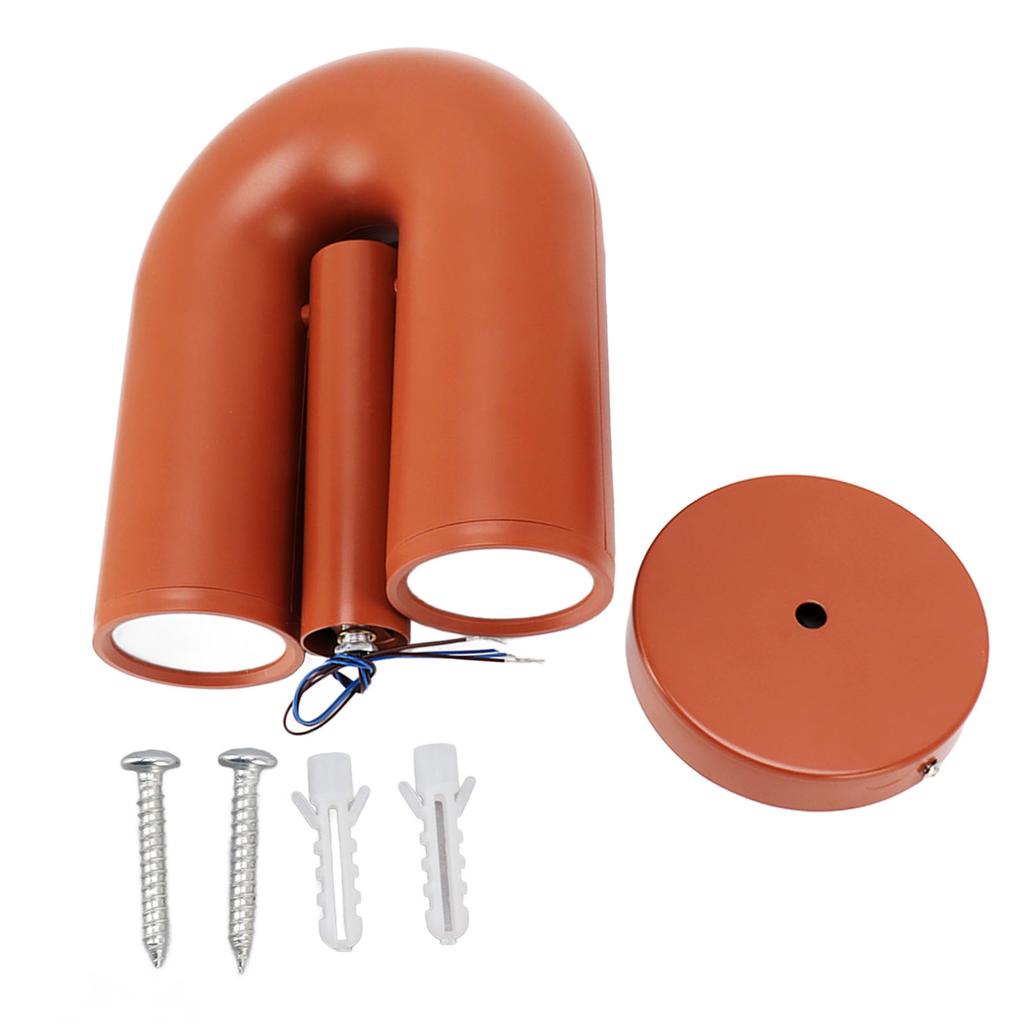 U Shape Wall Lamp Iron ABS Nordic Modern Warm Light Decorative Wall Mounted U Shape Lantern for