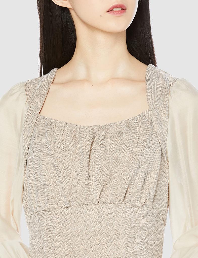 Jill by Jill Stuart Sheer Sleeve Docking Dress