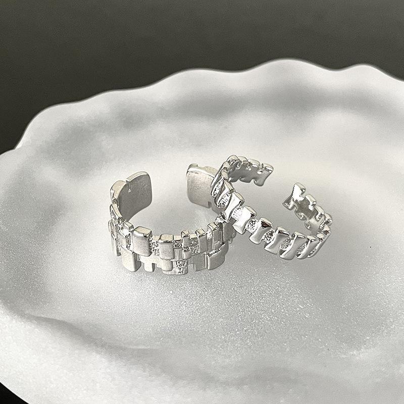 Холодный стиль, чувство дизайна, открытое кольцо, женская мода, индивидуальность, модная текстура, передовое чувство, нишевое кольцо на указательный палец