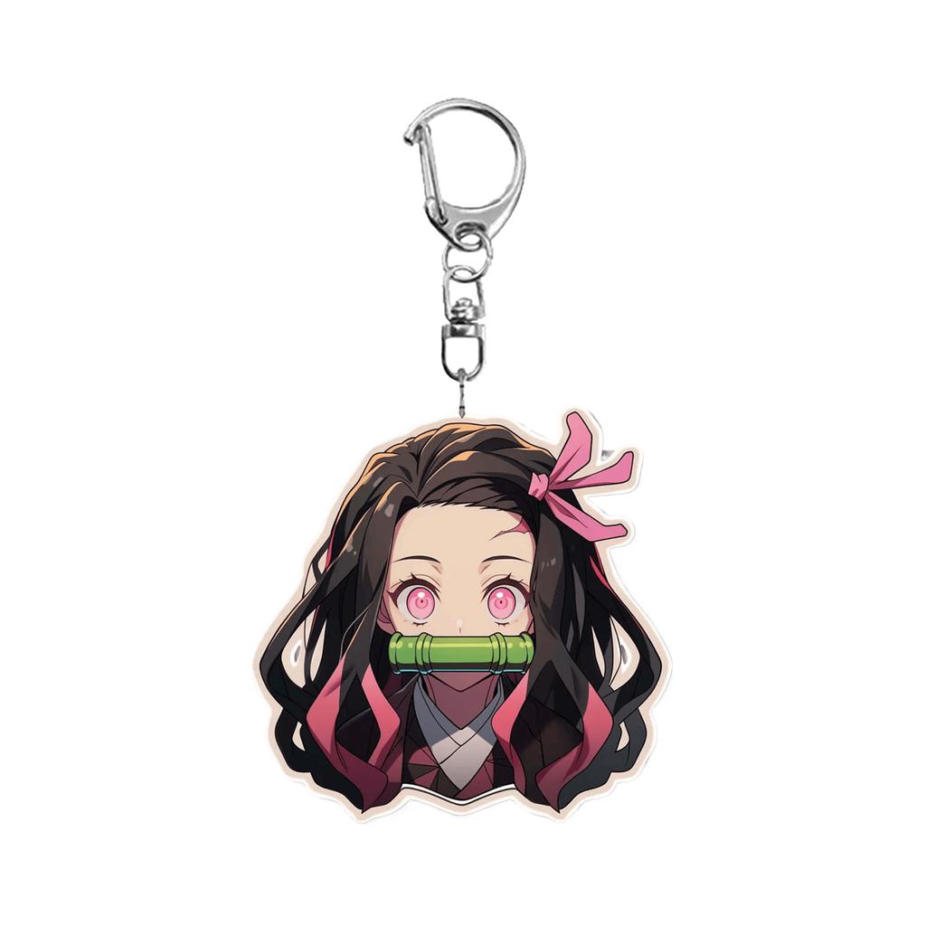 2D Плоский, Акриловый Мультяшный Брелок, Можно Повесить на Школьные Рюкзаки, Сумки через Плечо, Ключи, Милый Брелок, Украшение для Одежды.