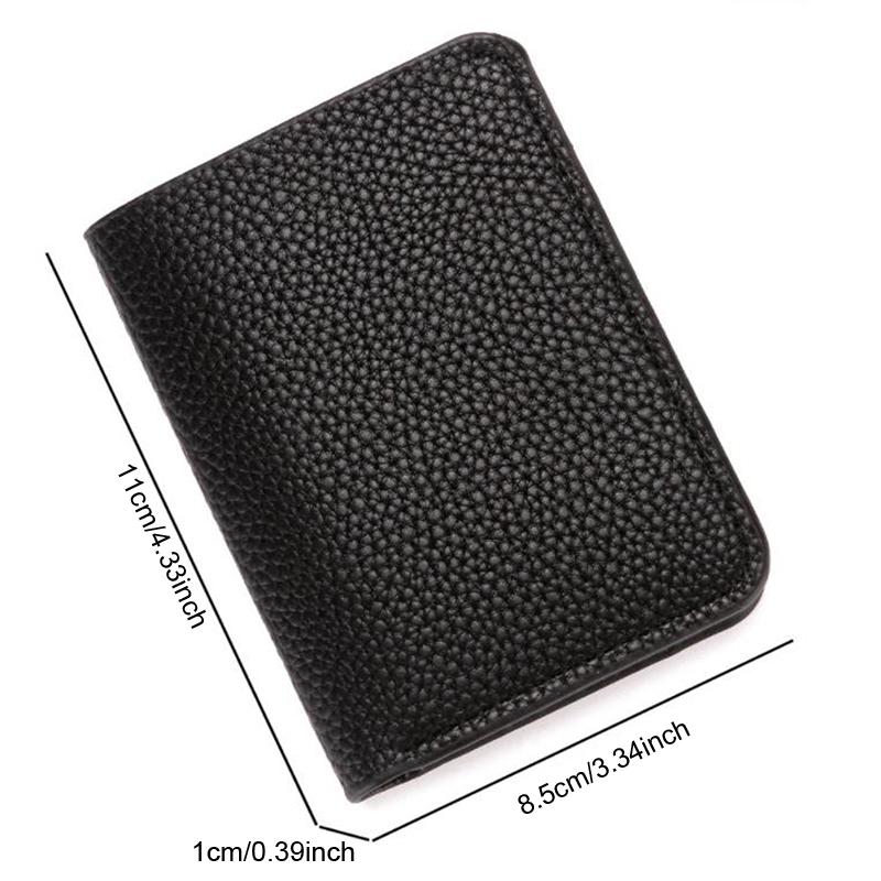 Fashion Pu Leather Men Wallet Mini Coin Purse Driver'S License Card Holder