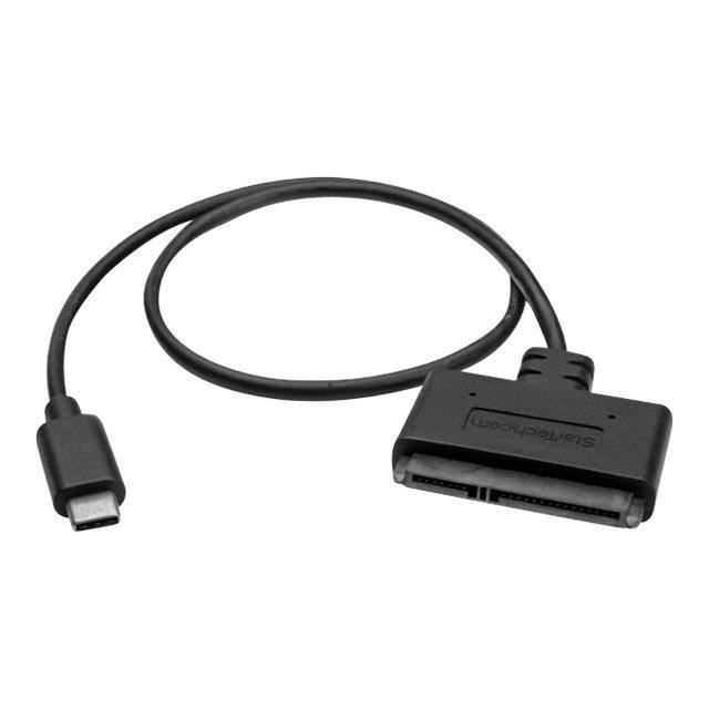 STARTECH Adaptateur USB 3.1 (10 Gb/s) pour disque dur SATA de 2,5" avec USB-C et UASP - Câble USB 3.1 vers HDD / SSD SATA III